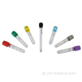 Coleta de sangue Tubos de vacutainer transparente 2ml a 7ml